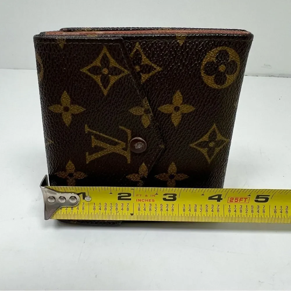 Louis Vuitton Vintage Monogram Compact Elise Double Sided Snap Wallet
